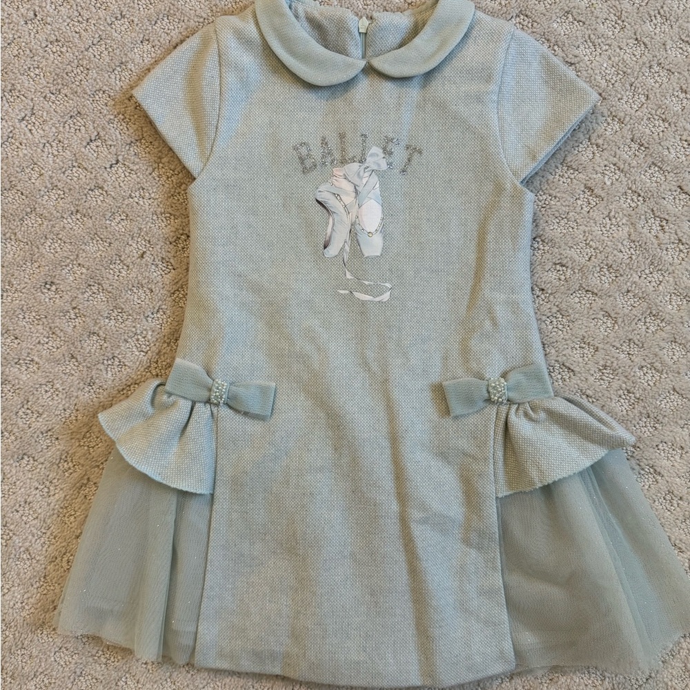 Lapin House Girls Dancer Ballerina Dress Size 8 Light Blue
